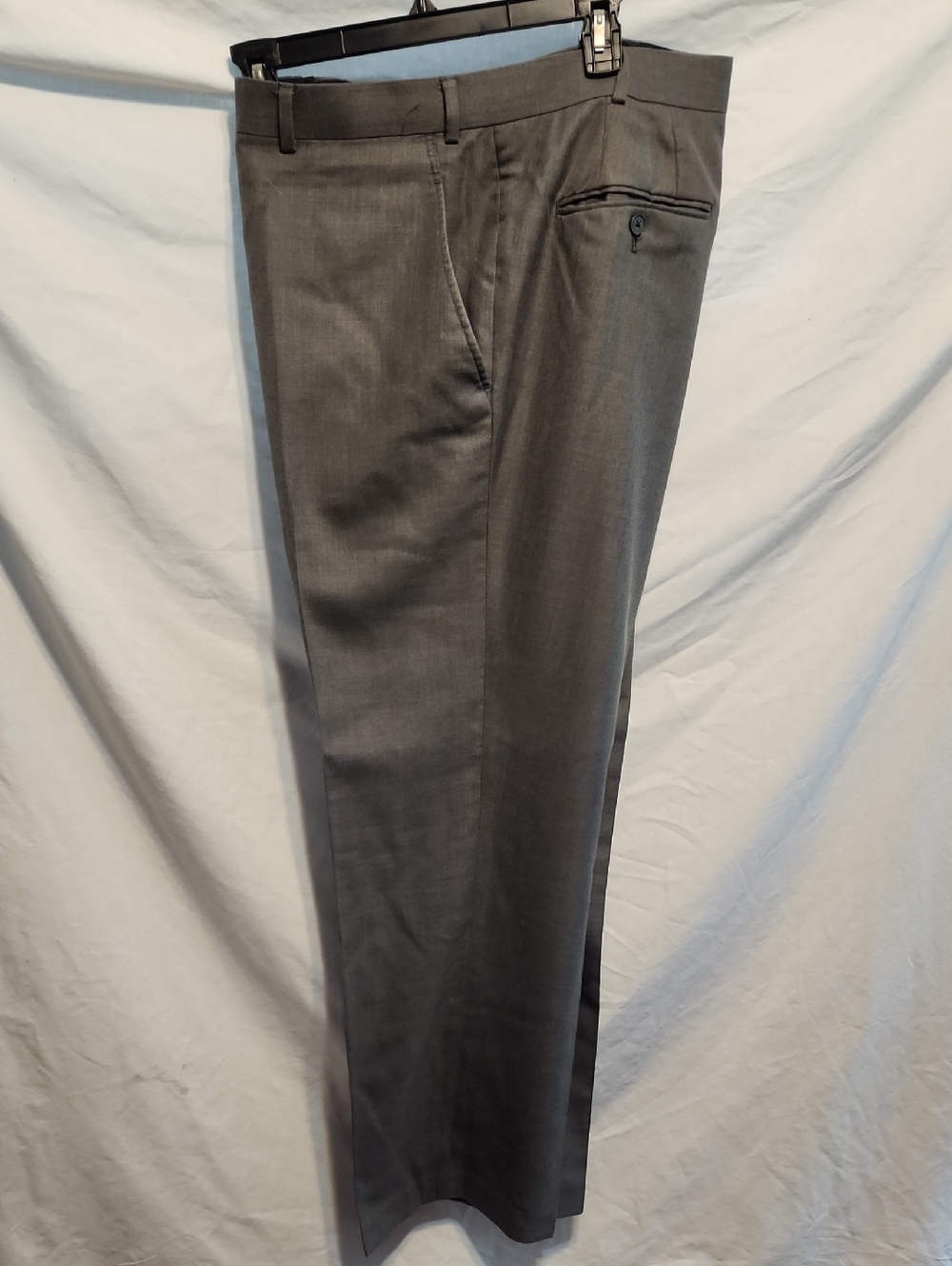 JF J.Ferrar Men's Gray Dress Pants - Tailored Flat Front 40/30